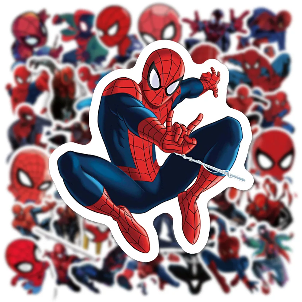 10/30/50 шт. Disney Marvel Человек-паук аниме наклейки детские игрушки мультяшные ноутбук