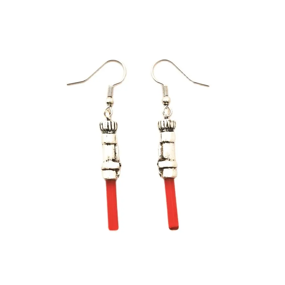 FANTASY UNIVERSE Red laser weapon Earring Special Forces storm trooper Lightsaber Eardrop High Quality Metal Fashion Jewelry
FANTASY UNIVERSE Red laser weapon Earring Special Forces storm trooper Lightsaber Eardrop High Quality Metal Fashion Jewelry