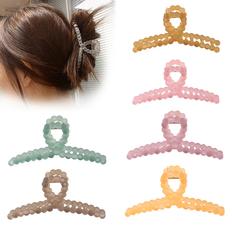 New Women Candy Color Matte Hair Claws Ladies Hair Crab Hairpins Hairgrip Headwear Hair Accessories Barrettes Ladies Hair Clips
New Women Candy Color Matte Hair Claws Ladies Hair Crab Hairpins Hairgrip Headwear Hair Accessories Barrettes Ladies Hair Clips