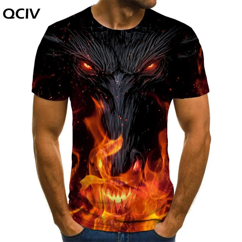 QCIV Brand Animal T-shirt Men Flame Tshirts Casual Harajuku Funny T shirts Short Sleeve summer Printed Streetwear Tops
QCIV Brand Animal T-shirt Men Flame Tshirts Casual Harajuku Funny T shirts Short Sleeve summer Printed Streetwear Tops