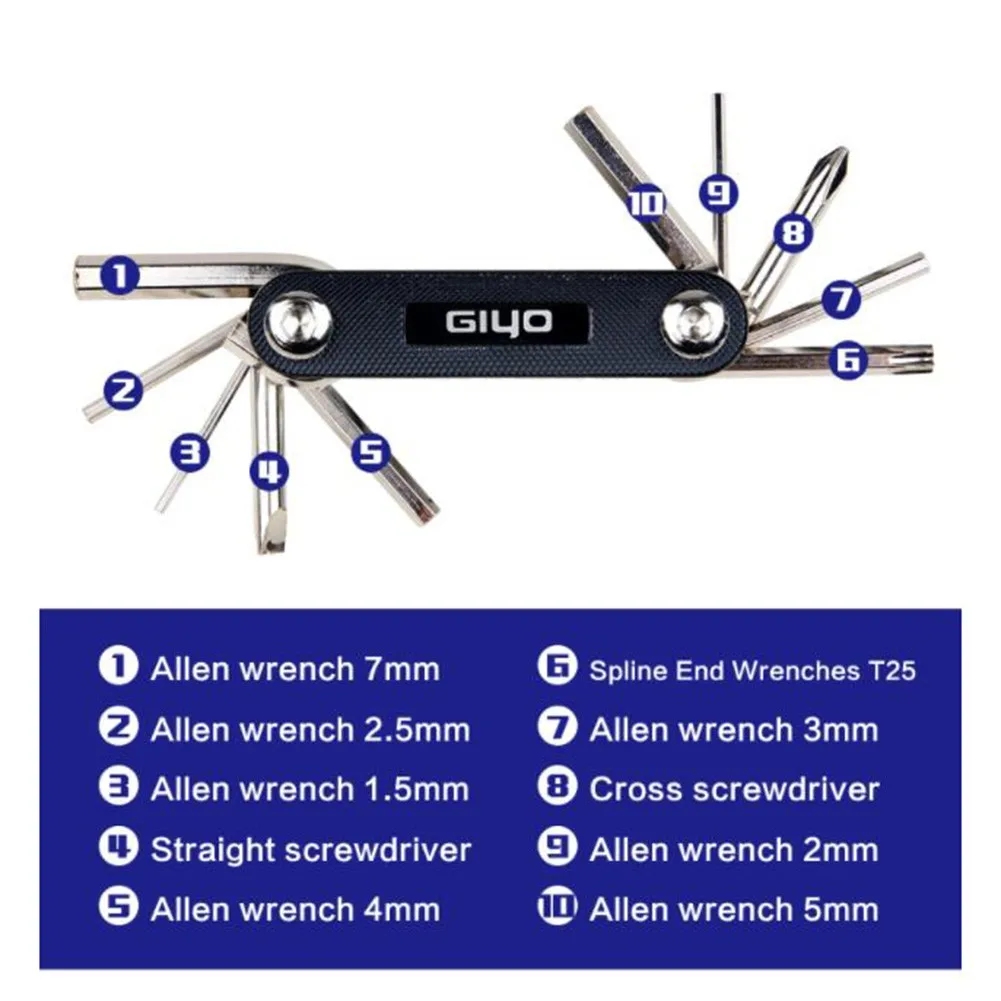 GIYO Bicycle Repair Kits Bag Portable Repair Tools Storage Pump Gauge Wrench Tire Repair Kits Multifunction Tools Bike Tools
GIYO Bicycle Repair Kits Bag Portable Repair Tools Storage Pump Gauge Wrench Tire Repair Kits Multifunction Tools Bike Tools