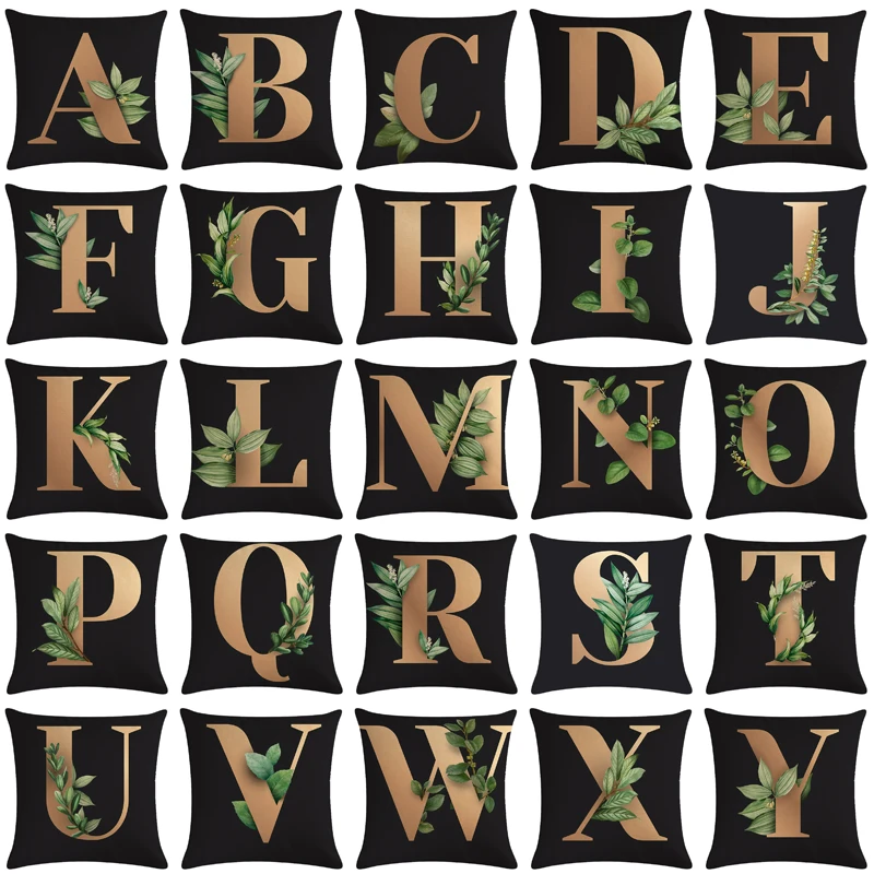English letter hug pillowcase green leaf letter cushion cover sofa bed cushion cover home decoration ornaments pillowcase 45x45
English letter hug pillowcase green leaf letter cushion cover sofa bed cushion cover home decoration ornaments pillowcase 45x45