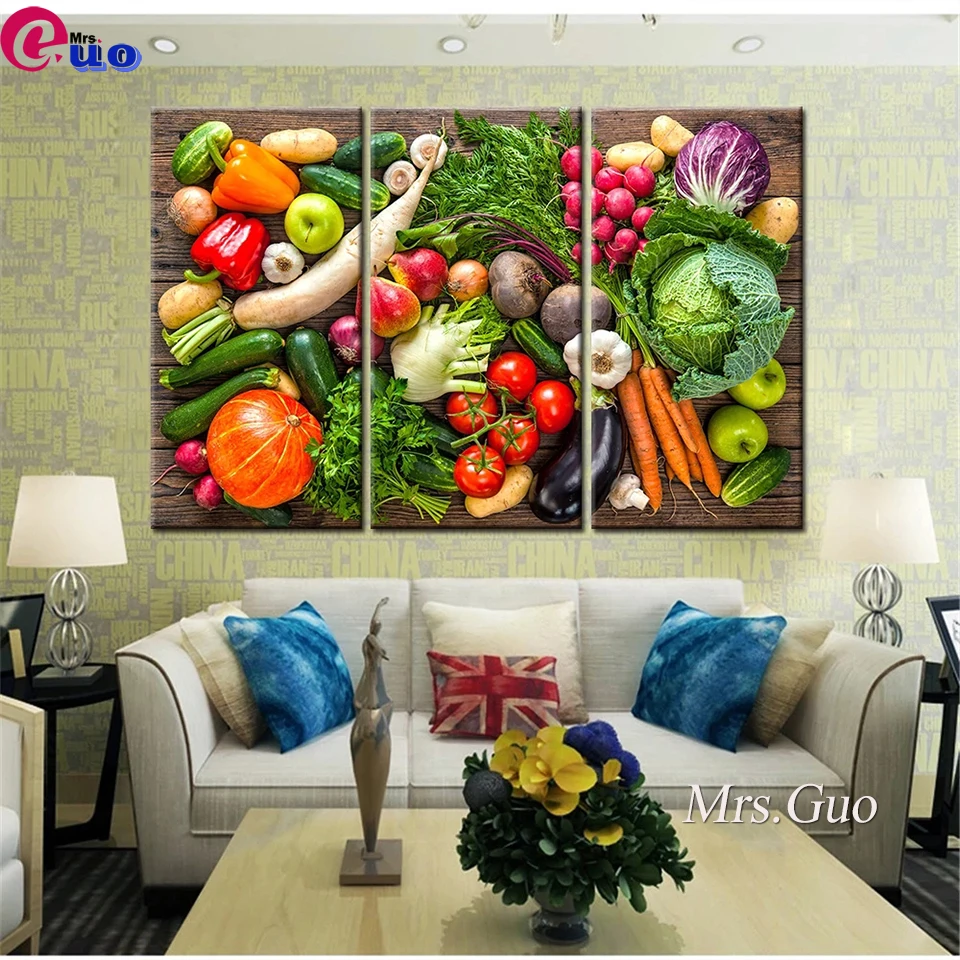 Diy Diamond Painting 3 Piece Vegetables Fruits Wall Art Full Drill Cross Stitch Embroidery Rhinestone Kitchen restaurant decor
Diy Diamond Painting 3 Piece Vegetables Fruits Wall Art Full Drill Cross Stitch Embroidery Rhinestone Kitchen restaurant decor