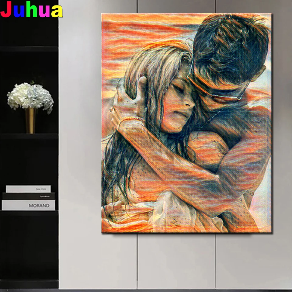 100% Full Round 5D DIY Diamond Painting Lover Hug Embroidery Rhinestone pictures Diamond Painting Cross Stitch Mosaic
100% Full Round 5D DIY Diamond Painting Lover Hug Embroidery Rhinestone pictures Diamond Painting Cross Stitch Mosaic