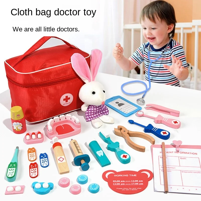 Kids Toys Pretend Play Wooden Children's Play House Imitation Doctor Set Role-play Set for Girls Wooden Toys Kids Doctor Set
Kids Toys Pretend Play Wooden Children's Play House Imitation Doctor Set Role-play Set for Girls Wooden Toys Kids Doctor Set