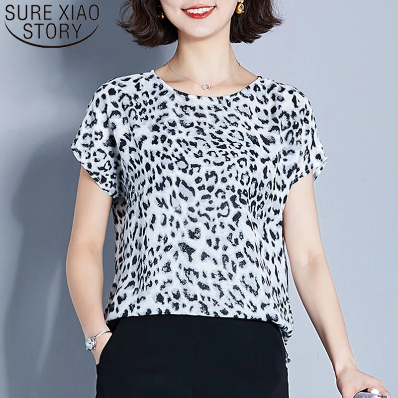2020 Summer New Short Sleeve Leopard Loose Chiffon Shirt Women Slim Fit High-End Print Base Fashion Tops Women's Tunic 8843 50
2020 Summer New Short Sleeve Leopard Loose Chiffon Shirt Women Slim Fit High-End Print Base Fashion Tops Women's Tunic 8843 50