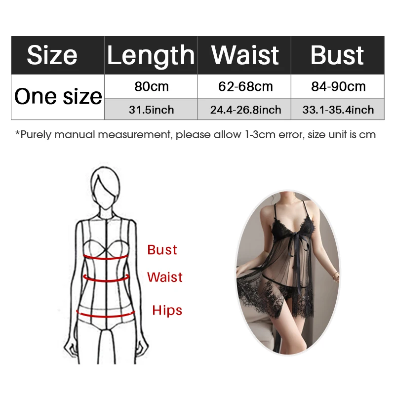 Sexy Lingerie Black Lace Bow Hollow Transparent Babydoll Dress Backless Nightwear Porno Sleepwear Lady Erotic Costumes Underwear
Sexy Lingerie Black Lace Bow Hollow Transparent Babydoll Dress Backless Nightwear Porno Sleepwear Lady Erotic Costumes Underwear