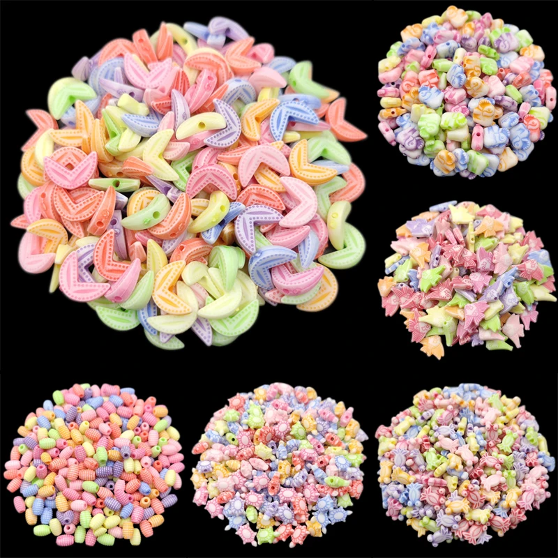 Бусины россыпью в виде рыбок и моркови, 20-80 шт. 
Бусины россыпью в виде рыбок и моркови, 20-80 шт.