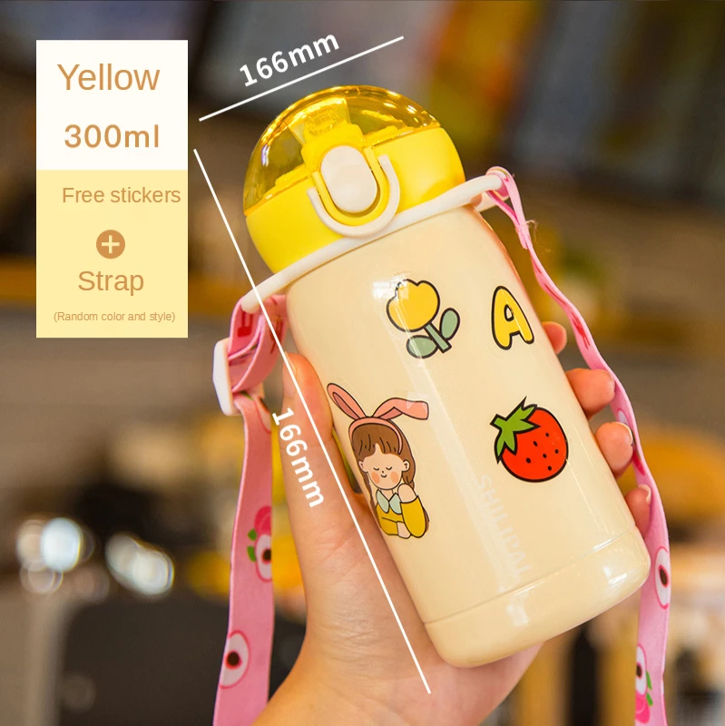 Portable and compact mini vacuum flask Ladies and children's thermos mug 304 stainless steel water cup Cute thermos cup
Portable and compact mini vacuum flask Ladies and children's thermos mug 304 stainless steel water cup Cute thermos cup