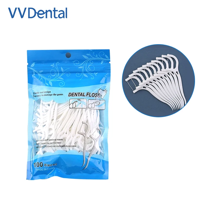 VVDental 50/100pcs Dental Floss Flosser Picks Toothpicks Teeth Stick Tooth Cleaning Interdental Brush Oral Hygiene Care Thread 
VVDental 50/100pcs Dental Floss Flosser Picks Toothpicks Teeth Stick Tooth Cleaning Interdental Brush Oral Hygiene Care Thread