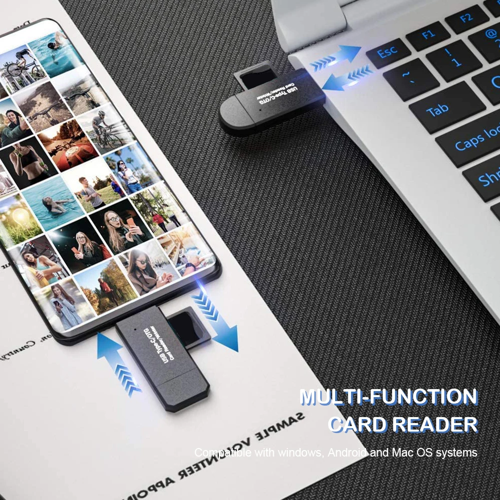 USB 3.0 OTG SD Card Reader Office Caring Computer Micro TF Smart Memory Card Adapter Supplies for Android Laptop
USB 3.0 OTG SD Card Reader Office Caring Computer Micro TF Smart Memory Card Adapter Supplies for Android Laptop