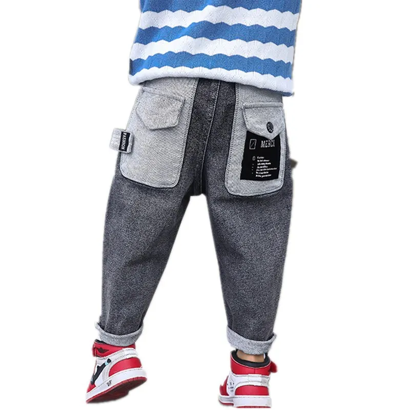 Cotton Jeans For Boys Casual Loose Pants Clothes For Teenager Elasticated Wide Jeans Children 2 8 10 Years Old Trendy Hot Sale
Cotton Jeans For Boys Casual Loose Pants Clothes For Teenager Elasticated Wide Jeans Children 2 8 10 Years Old Trendy Hot Sale