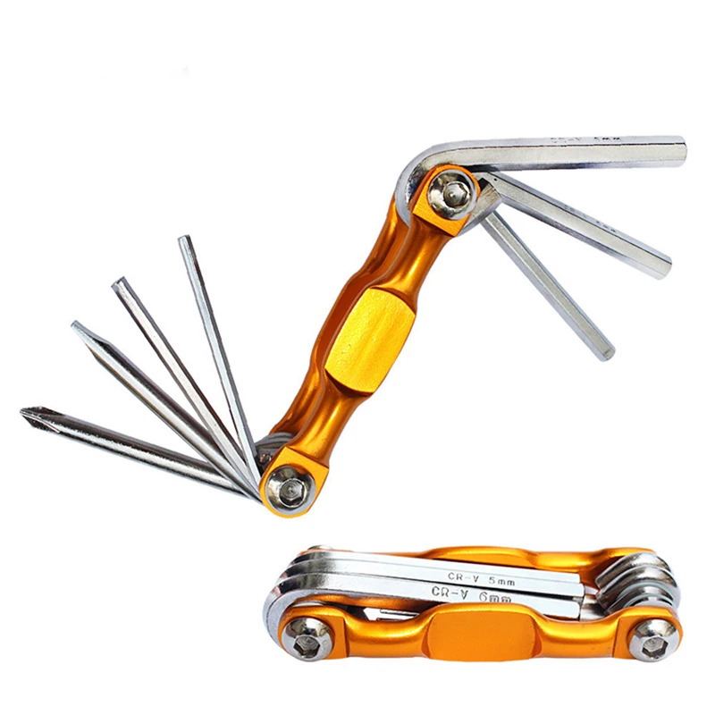 Seven-in-one Bicycle Repair Tool Bicycle Equipment Accessories Multifunctional Portable Combination Tire Repair Tool Wrench Set
Seven-in-one Bicycle Repair Tool Bicycle Equipment Accessories Multifunctional Portable Combination Tire Repair Tool Wrench Set