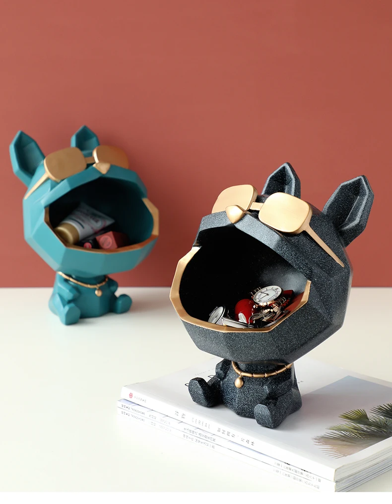 decorativas de perro divertido para del hogar, caja de almacenamiento de boca grande, escultura de Arte de resina, ecorativas
decorativas de perro divertido para del hogar, caja de almacenamiento de boca grande, escultura de Arte de resina, ecorativas