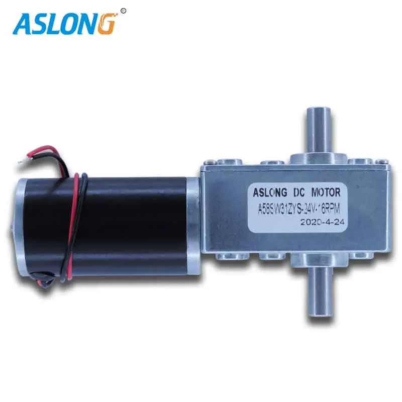 A584031zys High Torque 12V tubular dc motor Dual shaft Turbine Worm Gear box bracket 24v double shaft reduction motor ASLONG
A584031zys High Torque 12V tubular dc motor Dual shaft Turbine Worm Gear box bracket 24v double shaft reduction motor ASLONG