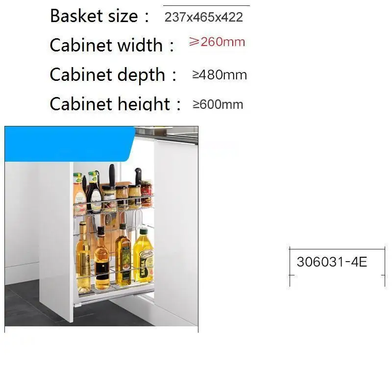 Кухонная корзина для шкафа из нержавеющей стали
Кухонная корзина для шкафа из нержавеющей стали