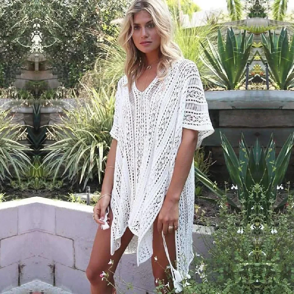 Sexy Knitted Party Dress Cryptographic Crochet Women's Beach Maxi Dress Sheath Split Dresses Solid Slim Sling Dresses Femme Q206
Sexy Knitted Party Dress Cryptographic Crochet Women's Beach Maxi Dress Sheath Split Dresses Solid Slim Sling Dresses Femme Q206