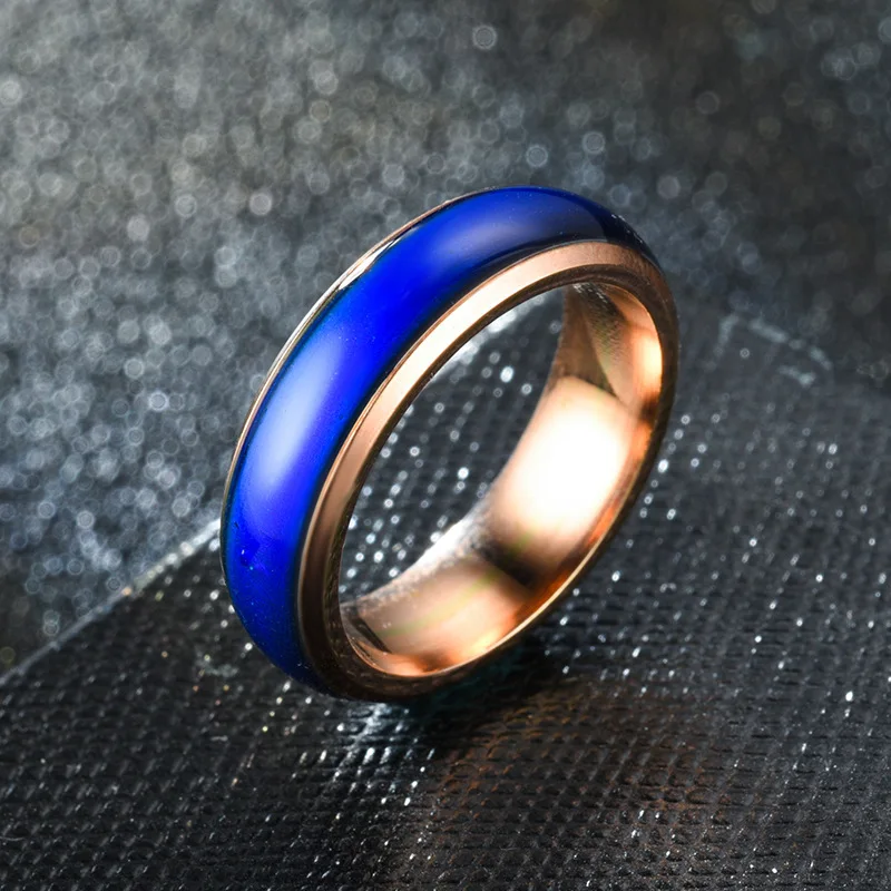 Stainless Steel Ring Feeling Temperature Changes Color Rings Gold Black Colorful Couple Gothic Jewelry for Women Friend Gift
Stainless Steel Ring Feeling Temperature Changes Color Rings Gold Black Colorful Couple Gothic Jewelry for Women Friend Gift