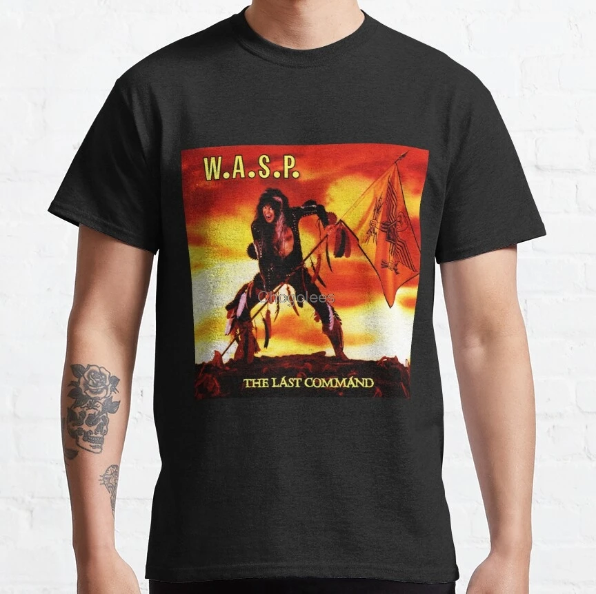 Фото Мужская футболка со специальным логотипом музыка жесткий рок W A S P Band WASP Iseng