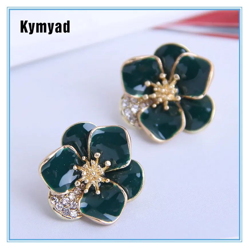 Kymyad Korean Fashion Earrings 2021 Trend Enamel Flower Stud Earrings Bijoux Femme Crystal Gold Earrings for Women
Kymyad Korean Fashion Earrings 2021 Trend Enamel Flower Stud Earrings Bijoux Femme Crystal Gold Earrings for Women