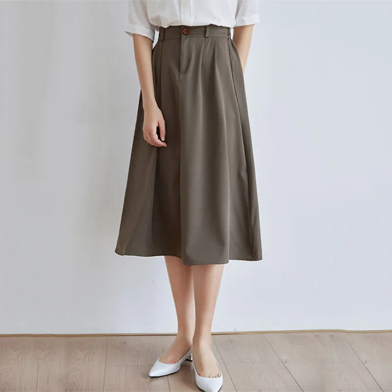 Black Vintage Midi Overalls Suit Skirt Women Summer 2022 A-Line Elastic High Waist OL Elegant Skirts Korea Casual Bottoms
Black Vintage Midi Overalls Suit Skirt Women Summer 2022 A-Line Elastic High Waist OL Elegant Skirts Korea Casual Bottoms