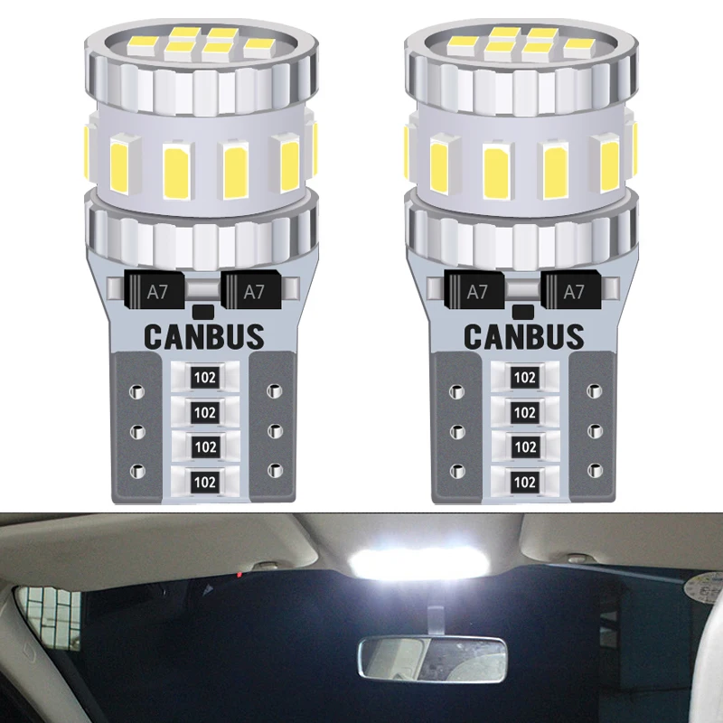2Pcs T10 W5W LED Canbus Bulbs Car Parking Lights 12V 3014 Powerful SMD W5W Clearance Led Interior Dome Trunk Lamp
2Pcs T10 W5W LED Canbus Bulbs Car Parking Lights 12V 3014 Powerful SMD W5W Clearance Led Interior Dome Trunk Lamp