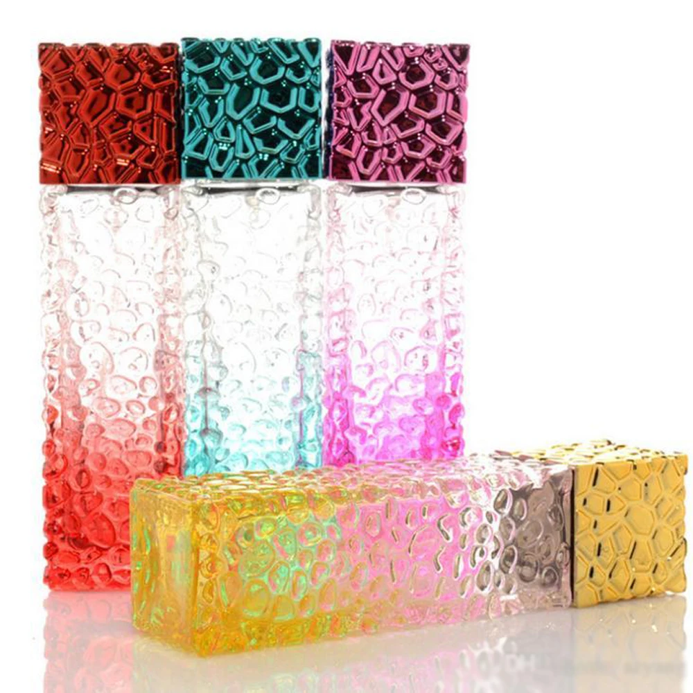 DHL Perfume Bottle 50ML Water Cube Colorful Glass Botella De Perfume Atomizer Spray Bottle Points Perfume Bottling Bottles
DHL Perfume Bottle 50ML Water Cube Colorful Glass Botella De Perfume Atomizer Spray Bottle Points Perfume Bottling Bottles