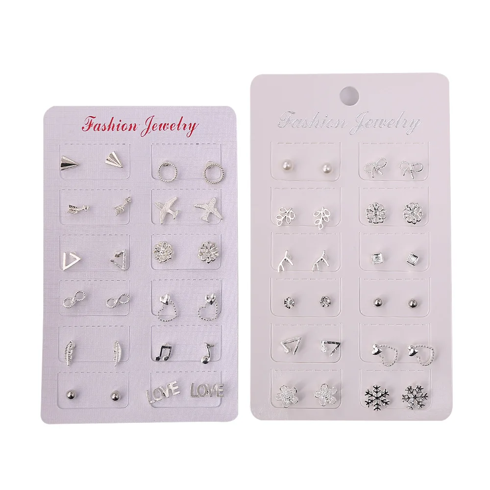 12 pairs of silver student earrings combination Korean popular couple small earrings simple wild earrings
12 pairs of silver student earrings combination Korean popular couple small earrings simple wild earrings