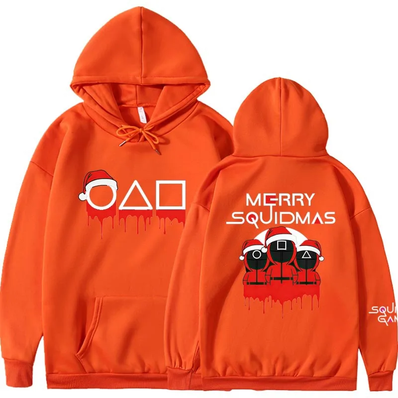 Harajuku Christmas Squid Game Men/Women Plus Velvet Hoodie Print Long Sleeve Loose Casual Sweatshirt Unisex Streetwear Kpop Top
Harajuku Christmas Squid Game Men/Women Plus Velvet Hoodie Print Long Sleeve Loose Casual Sweatshirt Unisex Streetwear Kpop Top