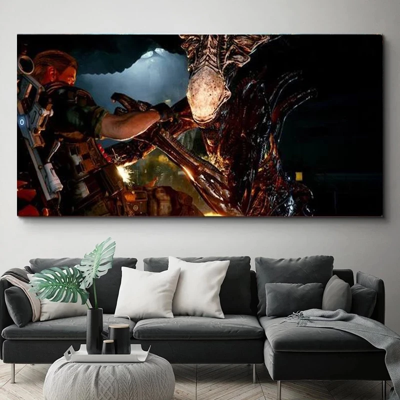 Modern Popular Game Poster Alien Battle Canvas Painting Wall Art Picture Posters and Prints for Living Game Room Home Decoration
Modern Popular Game Poster Alien Battle Canvas Painting Wall Art Picture Posters and Prints for Living Game Room Home Decoration