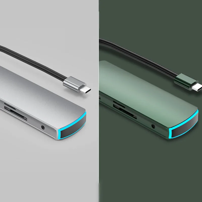 Адаптер концентратора USB C, адаптер концентратора 8 в 1 с 3 портами USB и SD/TF кардридером, аудиоразъемом и быстрой зарядкой PD
Адаптер концентратора USB C, адаптер концентратора 8 в 1 с 3 портами USB и SD/TF кардридером, аудиоразъемом и быстрой зарядкой PD