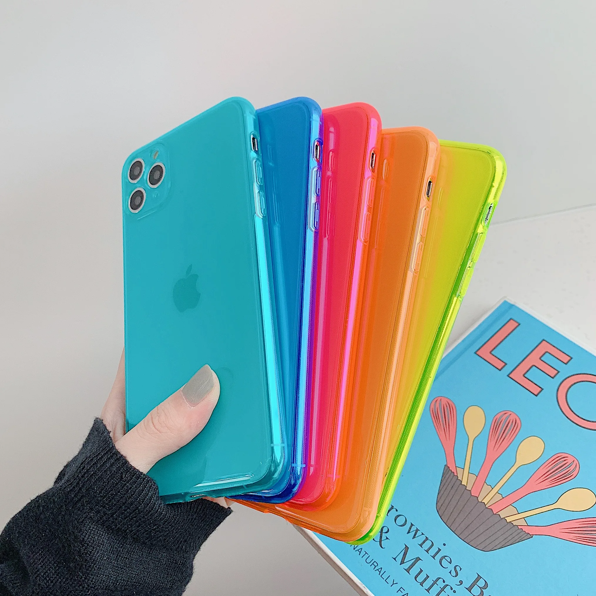 Cute Candy Neon Color Thin Clear Case for iPhone 11 Pro XR X XS Max 7 8 Plus 12 Mini SE 2020 Silicone TPU 12 Pro Max Cover Cases
Cute Candy Neon Color Thin Clear Case for iPhone 11 Pro XR X XS Max 7 8 Plus 12 Mini SE 2020 Silicone TPU 12 Pro Max Cover Cases