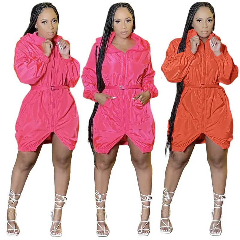 WUHE Women Elegant Long Sleeve Zipper Up Hooded Trench Style Mini Dress Autumn Winter Basic Classic Dresses
WUHE Women Elegant Long Sleeve Zipper Up Hooded Trench Style Mini Dress Autumn Winter Basic Classic Dresses