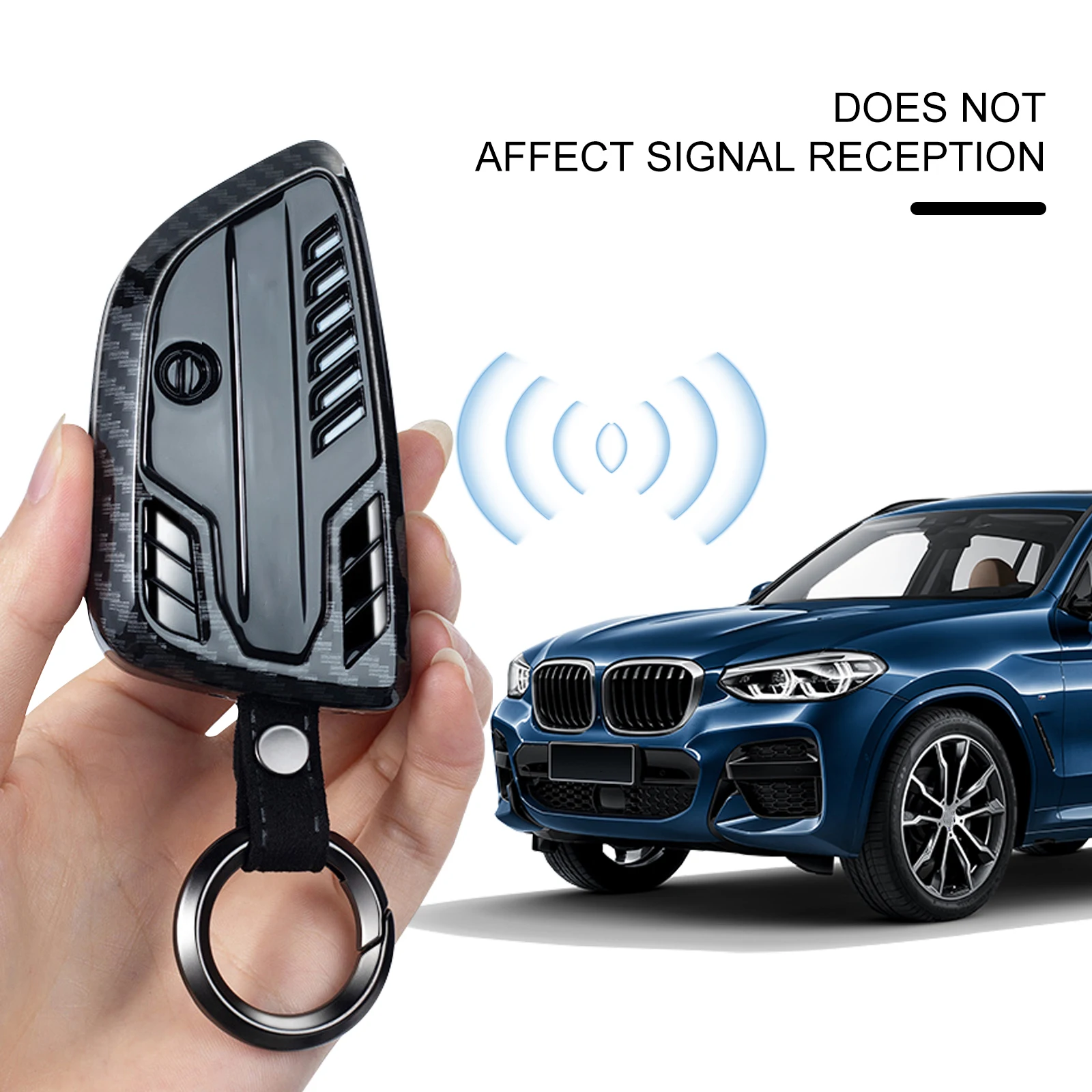 Carbon Fiber Key Fob Cover for BMW F15 G01 G30, Car Key Holder for BMW 5 X5 X6 Series
Carbon Fiber Key Fob Cover for BMW F15 G01 G30, Car Key Holder for BMW 5 X5 X6 Series