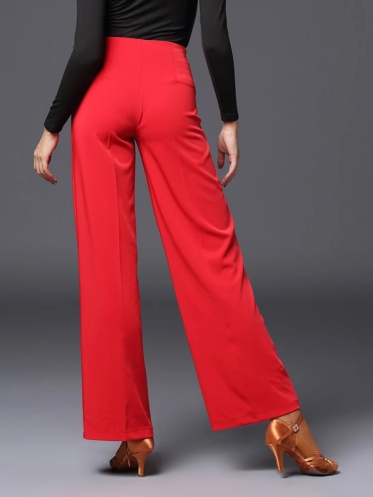 Women ballroom dance pants dance pants practice pants loose clothing Latin dance modern trousers-A2106
Women ballroom dance pants dance pants practice pants loose clothing Latin dance modern trousers-A2106