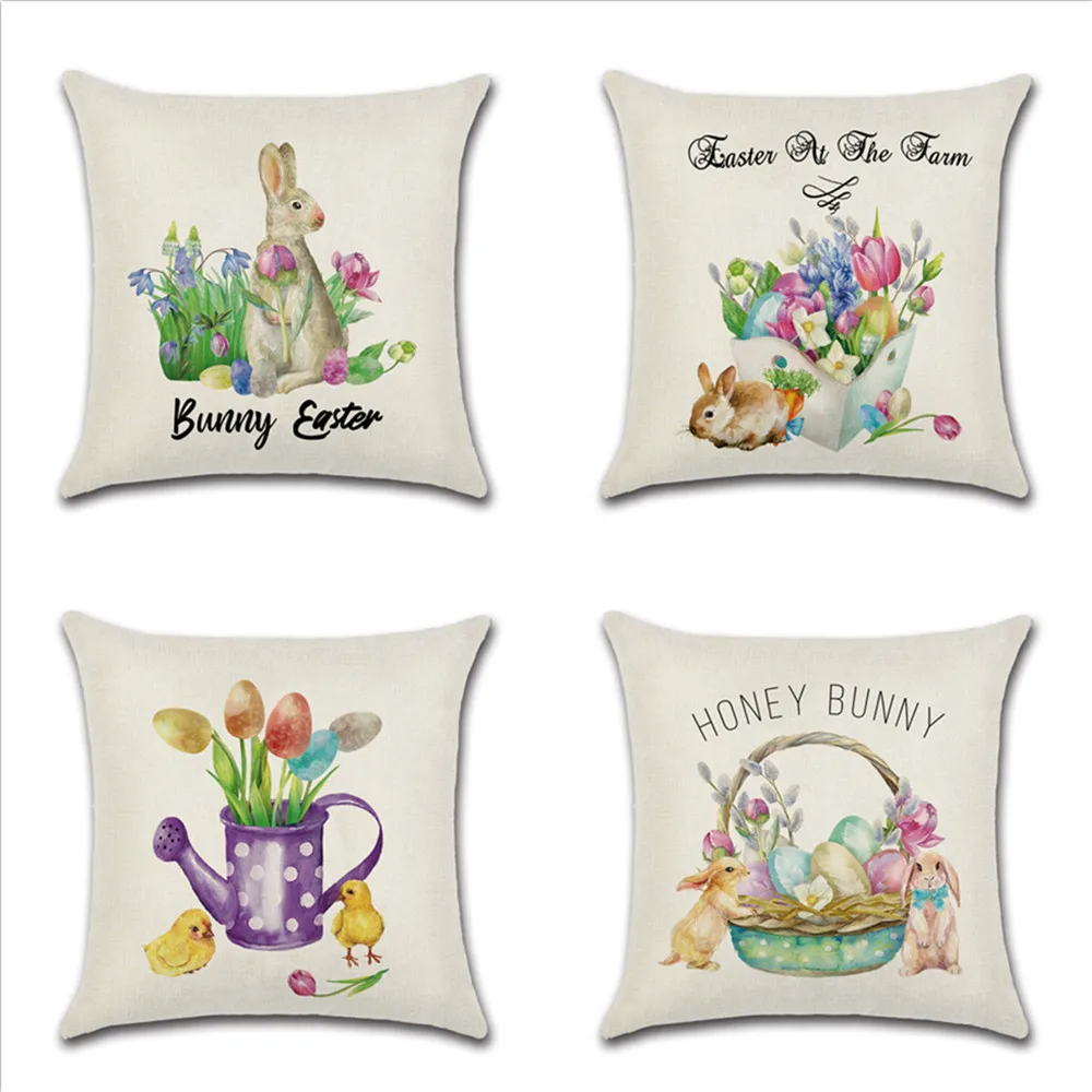 Happy Easter Eggs Rabbit Cushion Cover Decorative Pillows Cover For Sofa Seat Soft KettleThrow Pillow Case 45x45cm Home Decor
Happy Easter Eggs Rabbit Cushion Cover Decorative Pillows Cover For Sofa Seat Soft KettleThrow Pillow Case 45x45cm Home Decor