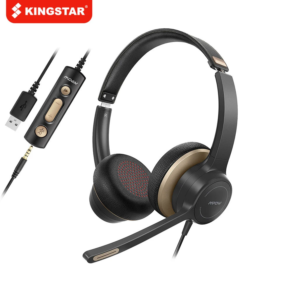 KINGSTAR HC6 USB Wired Headset On-Ear Computer Headphones with Microphone Mute for Skype Call Center Headsets for PC Laptop
KINGSTAR HC6 USB Wired Headset On-Ear Computer Headphones with Microphone Mute for Skype Call Center Headsets for PC Laptop