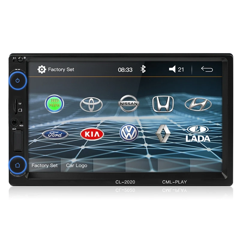 2 Din Автомобильный мультимедиа автомобильный радиоприемник проигрыватель Bluetooth