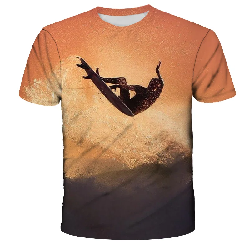 New 3D Printing Sea Surfing Pattern Ocean Landscape Pattern Boy Girl T-shirt Top Street Fashion Short Sleeve O-neck 2021 
New 3D Printing Sea Surfing Pattern Ocean Landscape Pattern Boy Girl T-shirt Top Street Fashion Short Sleeve O-neck 2021