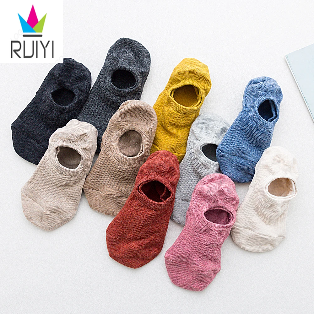 RUIYI 10 pairs of simple solid color non-slip silicone invisible boat socks female thin ins popular cotton low cut socks
RUIYI 10 pairs of simple solid color non-slip silicone invisible boat socks female thin ins popular cotton low cut socks