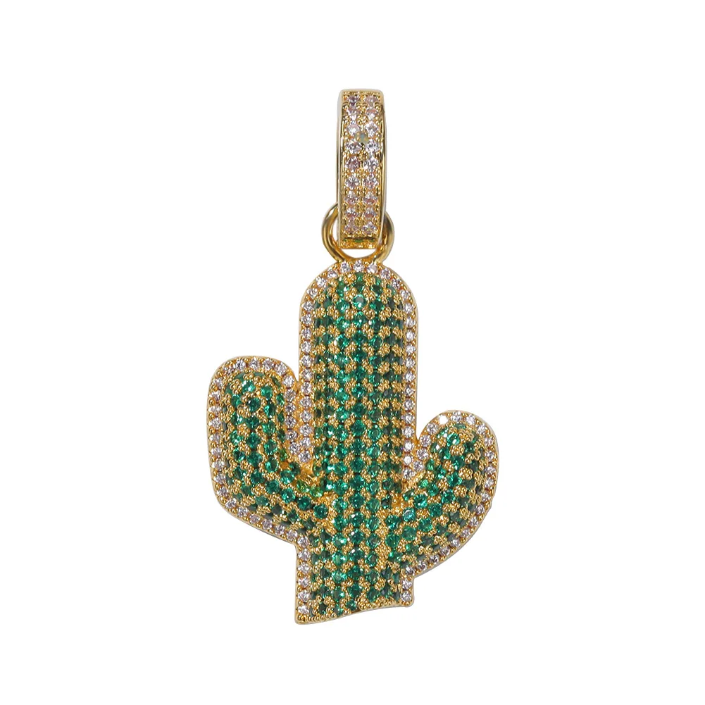 European Hip Hop Solid Cactus Micro Zircon Street Pendant Popular Logo Hiphop Men's Neckle
European Hip Hop Solid Cactus Micro Zircon Street Pendant Popular Logo Hiphop Men's Neckle