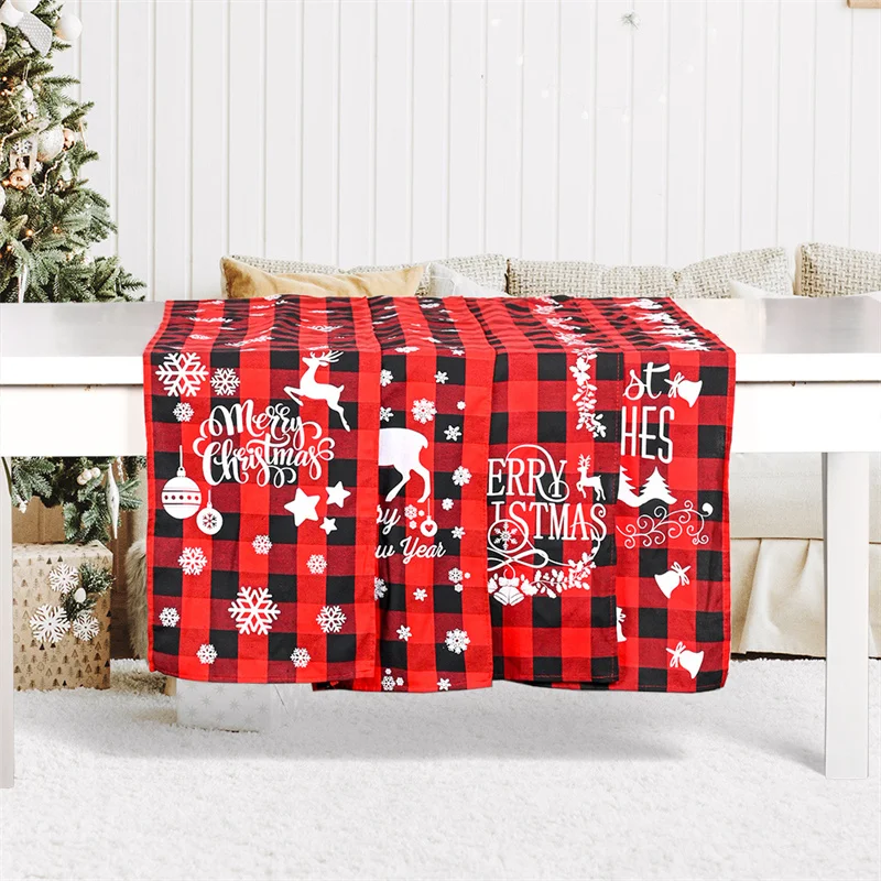 Christmas Table Runner Cotton Linen Fabric Plaid Table Cover Xmas Ornaments Tablecloth Home Decor Dinning Table New Year 2021
Christmas Table Runner Cotton Linen Fabric Plaid Table Cover Xmas Ornaments Tablecloth Home Decor Dinning Table New Year 2021