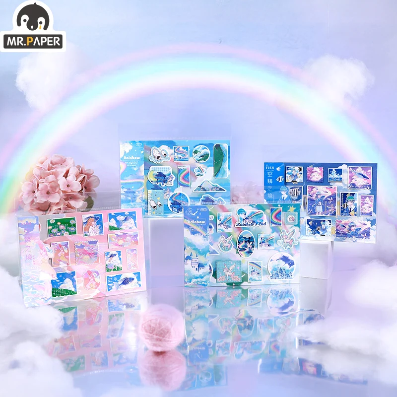 Mr. Paper 4 Designs The Realm of Empty Scales-Tropical Blue Series Monologue Set Sticker Handbook DIY Decoration Material
Mr. Paper 4 Designs The Realm of Empty Scales-Tropical Blue Series Monologue Set Sticker Handbook DIY Decoration Material