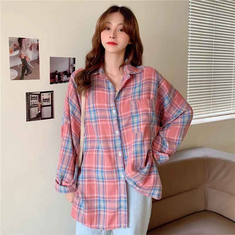 Plaid Shirt Female Design Non-mainstream Outdoor All-Matching Long Sleeve Early Autumn Very Fairy Blouse High Grade Sense Shirt
Plaid Shirt Female Design Non-mainstream Outdoor All-Matching Long Sleeve Early Autumn Very Fairy Blouse High Grade Sense Shirt