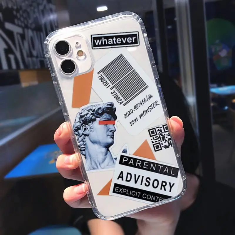 Fashion Label art luxury Phone Case Transparent for iPhone 11 12 mini pro XS MAX 8 7 6 6S Plus X 5S SE 2020 XR
Fashion Label art luxury Phone Case Transparent for iPhone 11 12 mini pro XS MAX 8 7 6 6S Plus X 5S SE 2020 XR