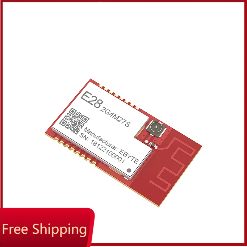 LoRa BLE 2.4GHz Wireless RF Module 500mW 27dbm SX1280 8000m Wireless Transmitter Receiver Cojxu E28-2G4M27S Patch Type Module
LoRa BLE 2.4GHz Wireless RF Module 500mW 27dbm SX1280 8000m Wireless Transmitter Receiver Cojxu E28-2G4M27S Patch Type Module
