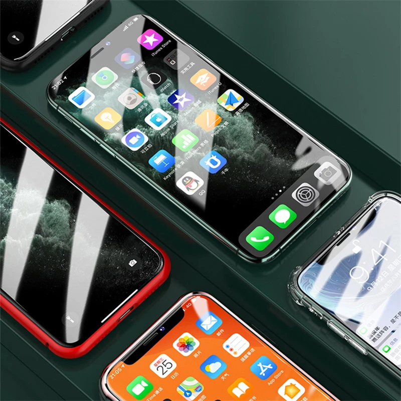 Crystal High Clear Tempered Glass Screen Protector for iPhone 12 mini 11 Pro XS Max XR X 6 6S 7 8 Plus Mobile Phone Guard Film
Crystal High Clear Tempered Glass Screen Protector for iPhone 12 mini 11 Pro XS Max XR X 6 6S 7 8 Plus Mobile Phone Guard Film
