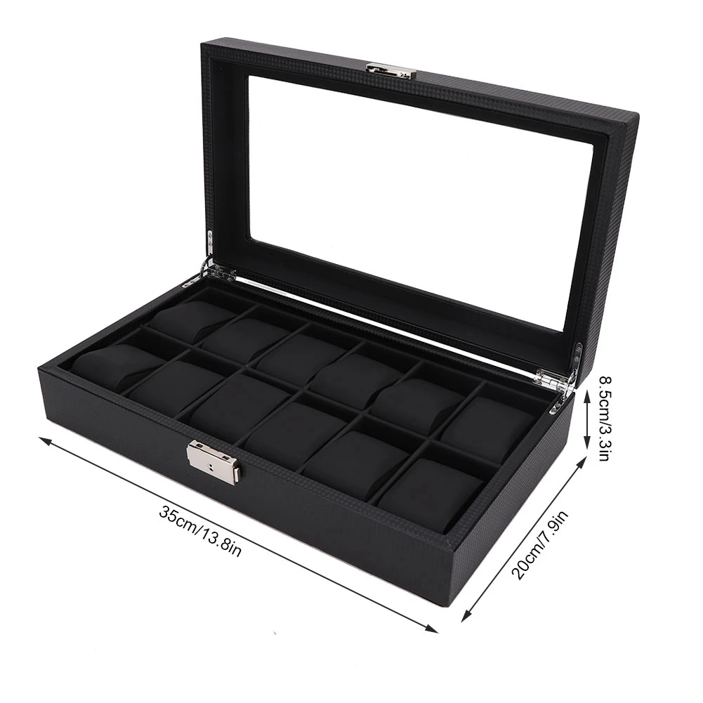 Dropshipping Watch Box 12 Slot Watch Leather Box Display Case Organizer High Quality Jewelry Storage With Watch Mat
Dropshipping Watch Box 12 Slot Watch Leather Box Display Case Organizer High Quality Jewelry Storage With Watch Mat