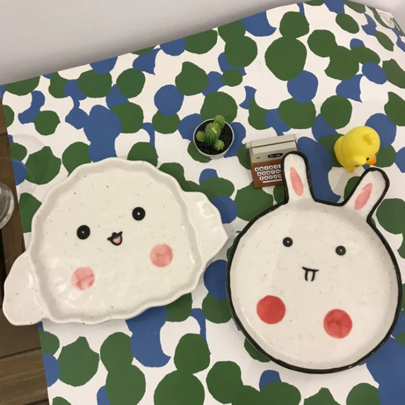 Cute Ceramic Bread Plate Rabbit Dessert Plates Household Flat Plate Hand-painted Wind Fruit Tableware For Kitchen
Cute Ceramic Bread Plate Rabbit Dessert Plates Household Flat Plate Hand-painted Wind Fruit Tableware For Kitchen