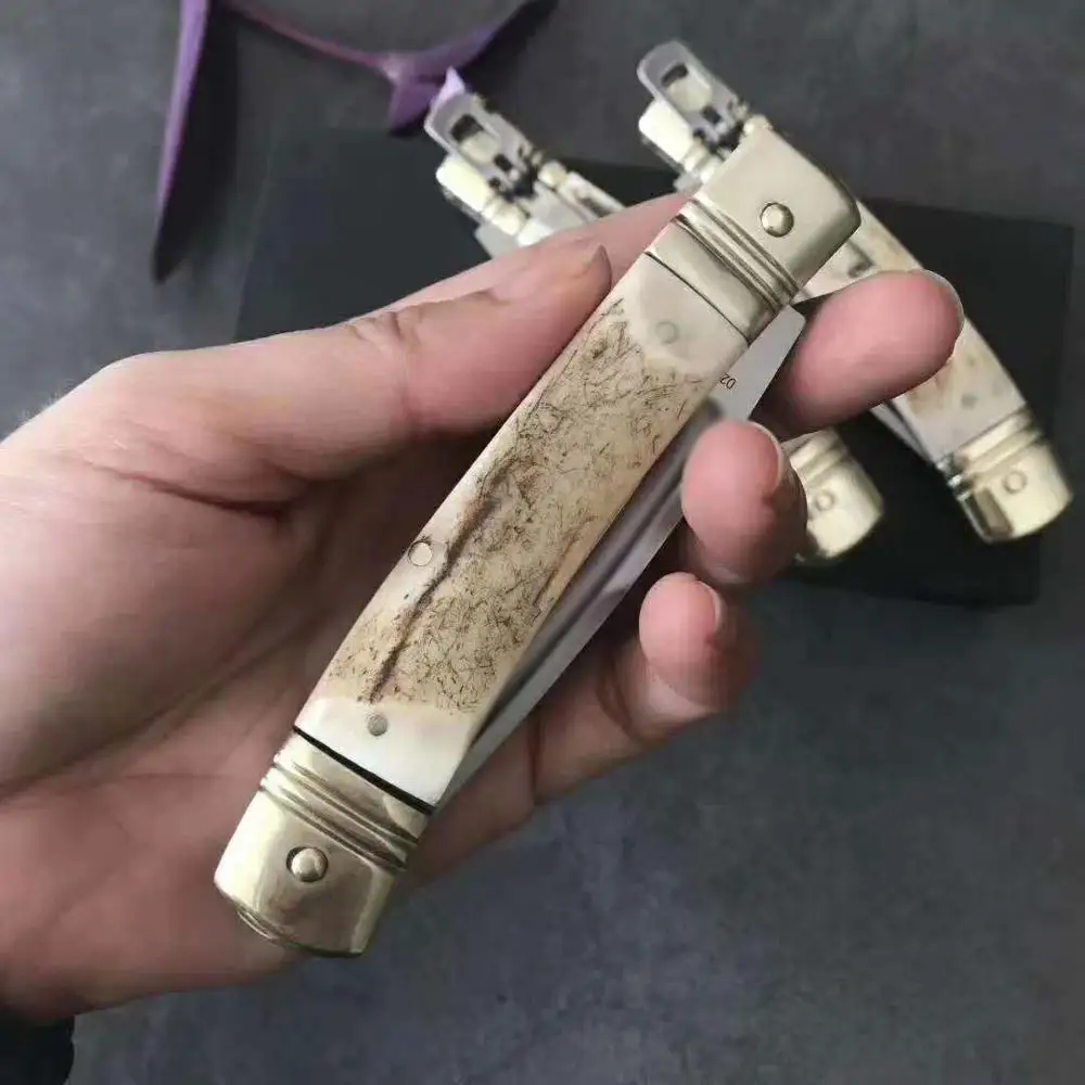 HOT DEALS Mafia Italy AKC Tactical Folding Knife D2 Blade Natural Antlers Handle Outdoor Camp Hunting Survival Knives EDC Tools
HOT DEALS Mafia Italy AKC Tactical Folding Knife D2 Blade Natural Antlers Handle Outdoor Camp Hunting Survival Knives EDC Tools